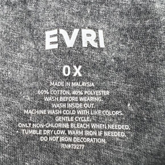 EVRI Cool Mom Graphic Tshirt Plus Size Tee Top Short Sleeve Gray Pink White 0X - Picture 4 of 8